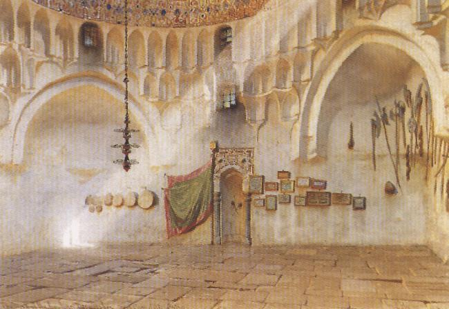 Carl Haag The Mosque of the Howling Dervishes, near Case el Ali, Cairo. oil painting image